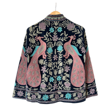 Load image into Gallery viewer, Velvet embroidered peacock jacket

