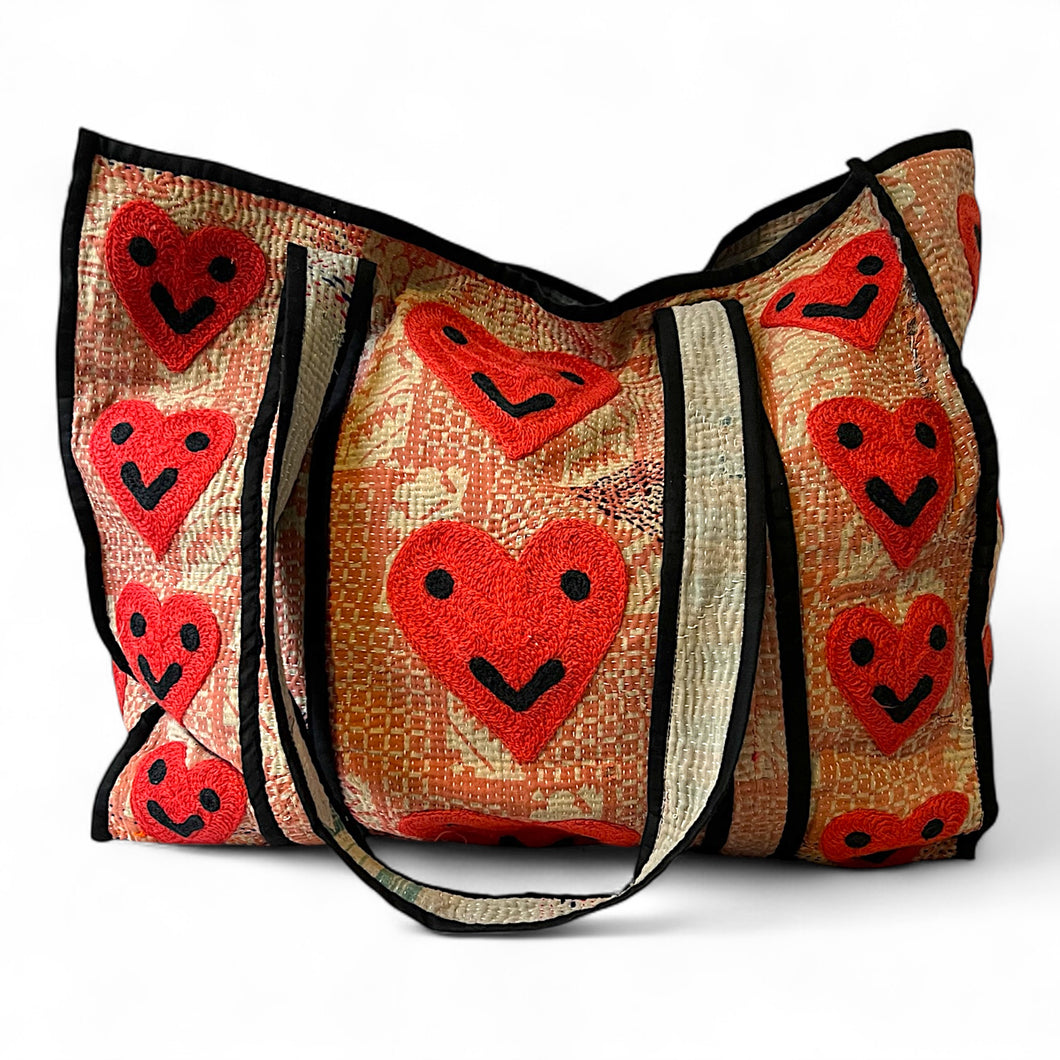 Dharma smiley heart bag