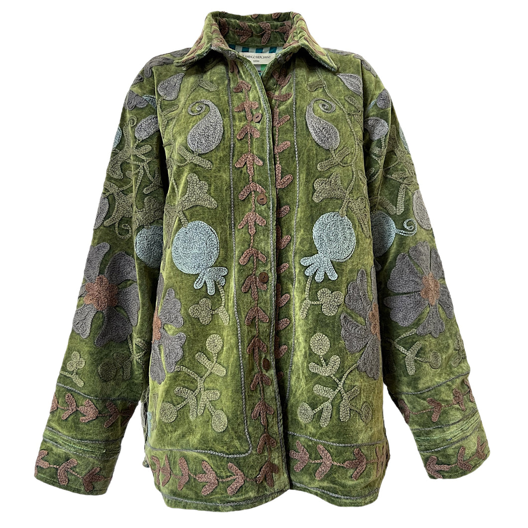 Ravi velvet shirt jacket