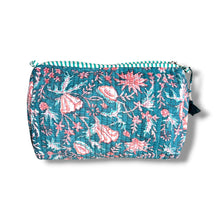 Load image into Gallery viewer, Woodblock print wash bag 10
