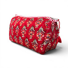 Load image into Gallery viewer, Woodblock print wash bag 06
