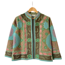 Load image into Gallery viewer, Velvet embroidered Suzani jacket
