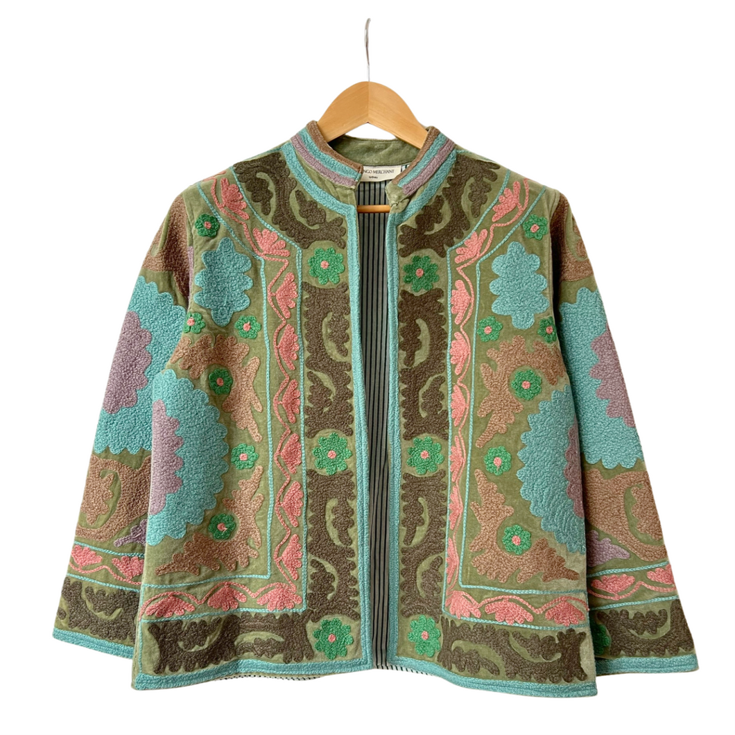 Velvet embroidered Suzani jacket