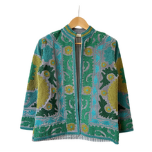 Load image into Gallery viewer, Velvet embroidered Suzani jacket

