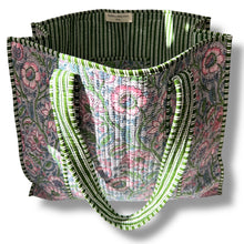 Load image into Gallery viewer, Adeline wood block print bag
