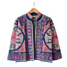 Load image into Gallery viewer, Velvet embroidered Suzani jacket
