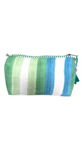 Load image into Gallery viewer, Wood block print wash bag stripe
