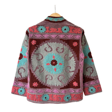 Load image into Gallery viewer, Velvet embroidered Suzani jacket
