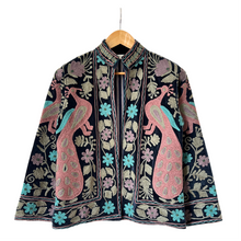Load image into Gallery viewer, Velvet embroidered peacock jacket

