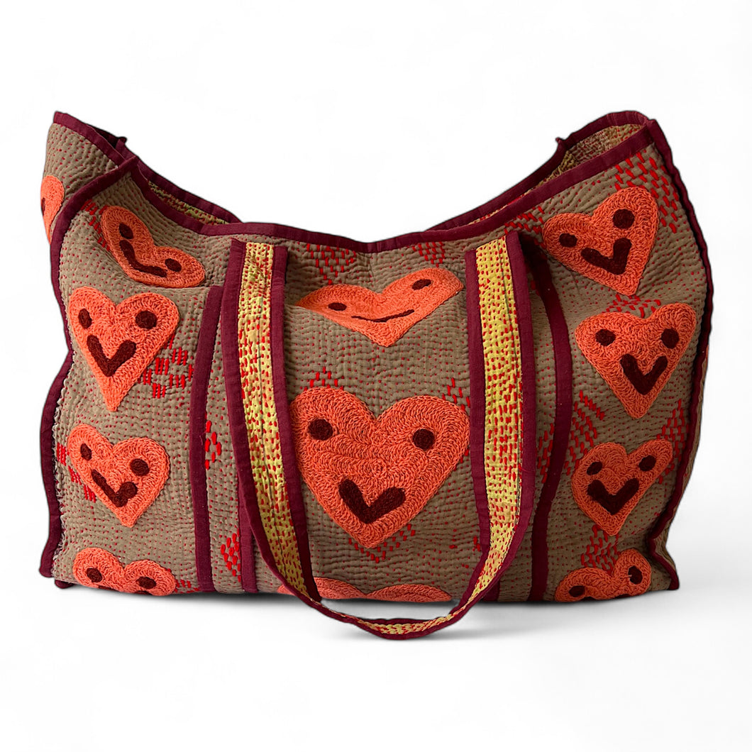 Dharma smiley heart bag