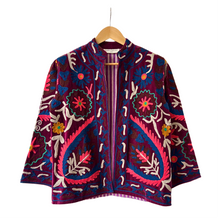Load image into Gallery viewer, Velvet embroidered flora jacket
