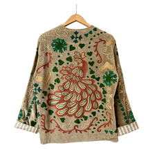 Load image into Gallery viewer, Velvet embroidered peacock jacket
