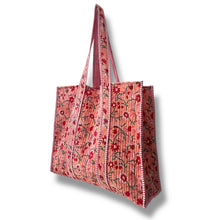 Load image into Gallery viewer, Adeline wood block print bag
