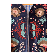 Load image into Gallery viewer, Velvet embroidered love jacket
