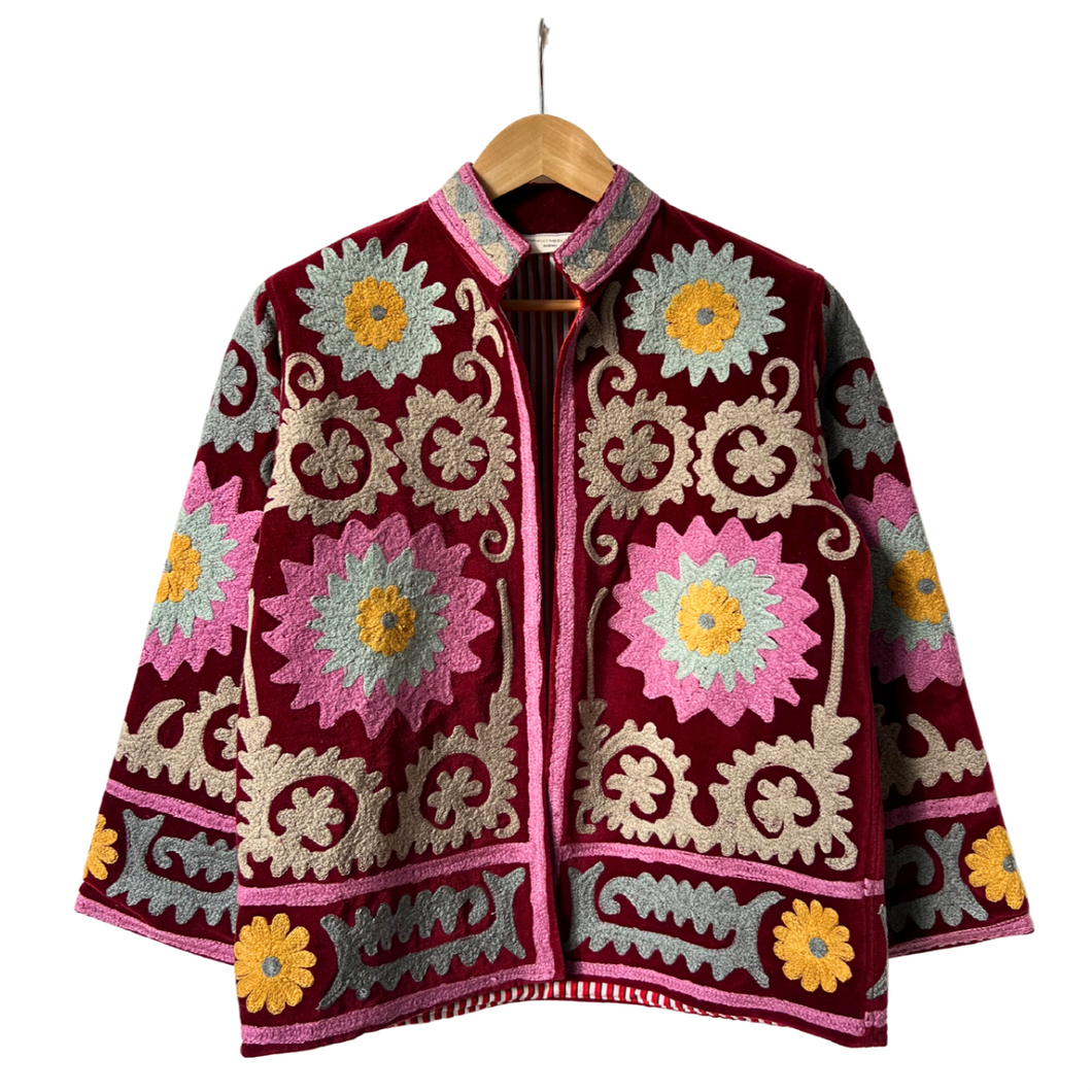 Velvet embroidered Suzani jacket