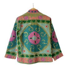 Load image into Gallery viewer, Velvet embroidered Suzani jacket
