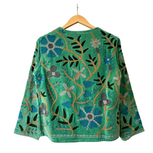 Load image into Gallery viewer, Velvet embroidered flora jacket

