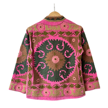 Load image into Gallery viewer, Velvet embroidered Suzani jacket
