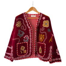 Load image into Gallery viewer, Goya velvet embroidered jacket
