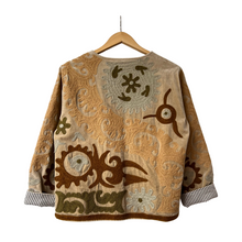 Load image into Gallery viewer, Velvet embroidered Suzani jacket
