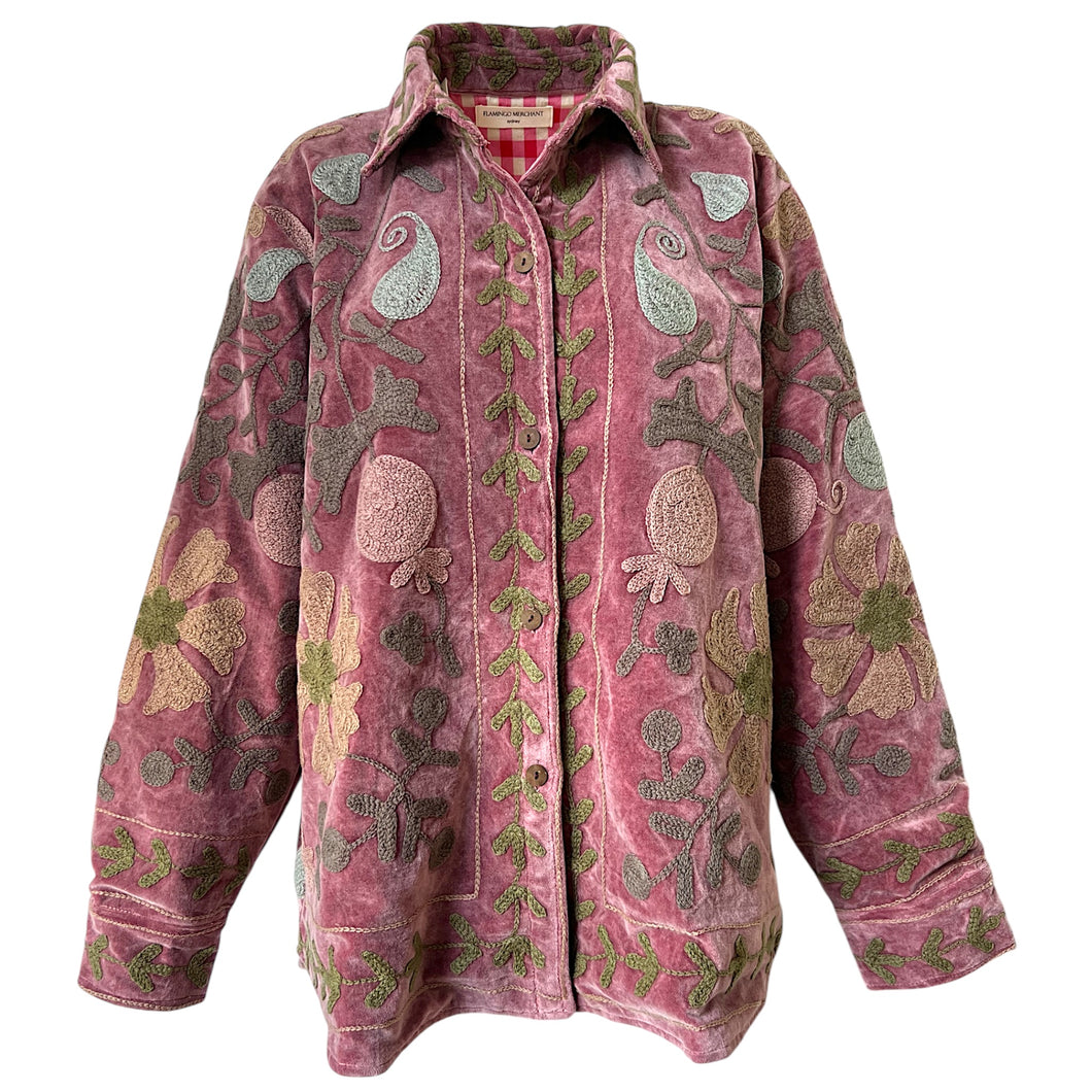 Ravi velvet shirt jacket