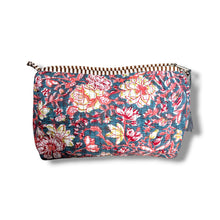 Load image into Gallery viewer, Wood block print wash bag 02
