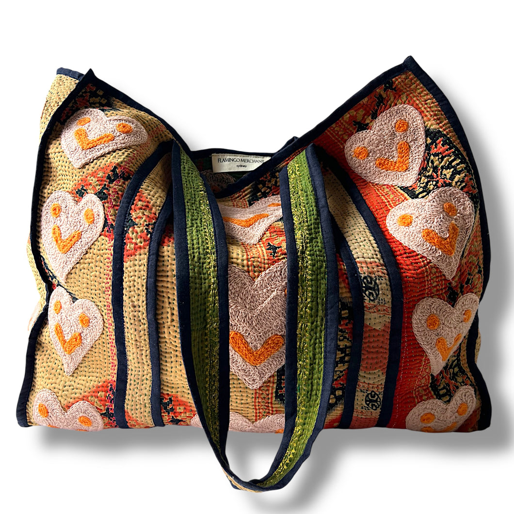 Dharma smiley heart bag