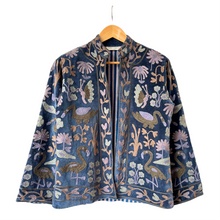 Load image into Gallery viewer, Velvet embroidered flamingo jacket
