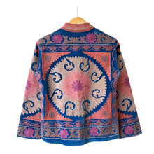 Load image into Gallery viewer, Velvet embroidered Suzani jacket
