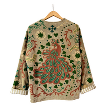 Load image into Gallery viewer, Velvet embroidered peacock jacket
