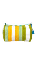 Load image into Gallery viewer, Wood block print wash bag stripe
