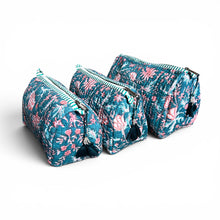 Load image into Gallery viewer, Woodblock print wash bag 10
