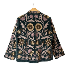 Load image into Gallery viewer, Velvet embroidered flora jacket
