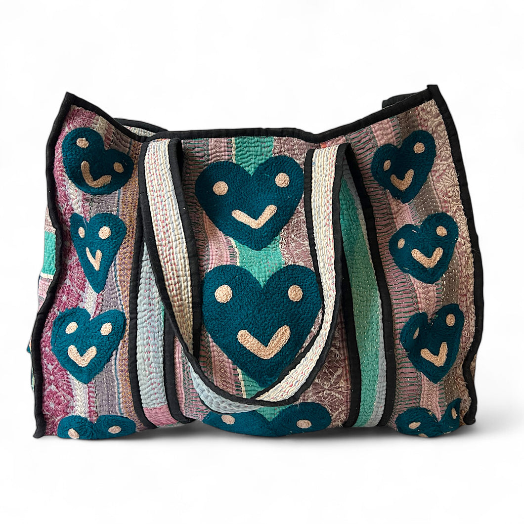 Dharma smiley heart bag