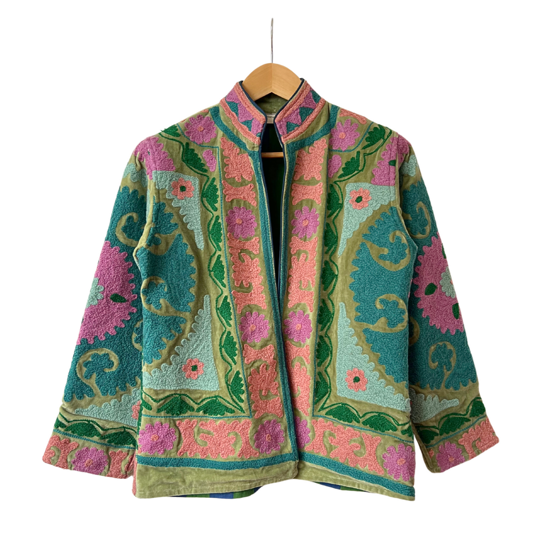 Velvet embroidered Suzani jacket
