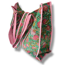 Load image into Gallery viewer, Adeline wood block print bag

