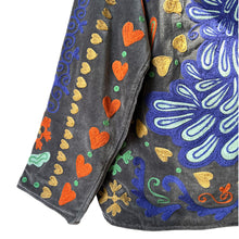 Load image into Gallery viewer, Freya velvet jacket peacock 64

