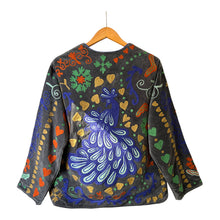 Load image into Gallery viewer, Freya velvet jacket peacock 64

