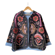 Load image into Gallery viewer, Velvet embroidered love jacket

