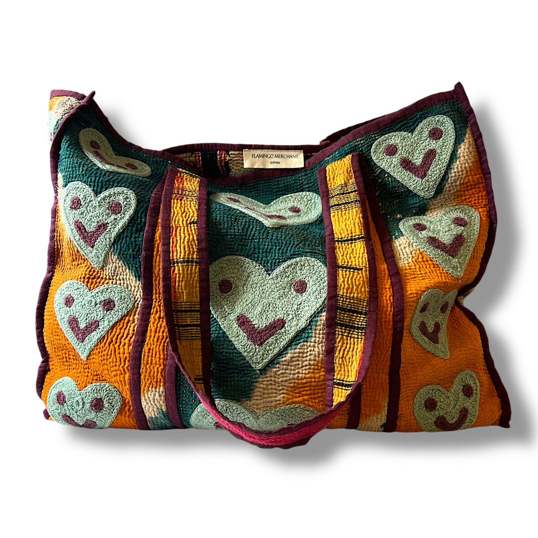 Dharma smiley heart bag