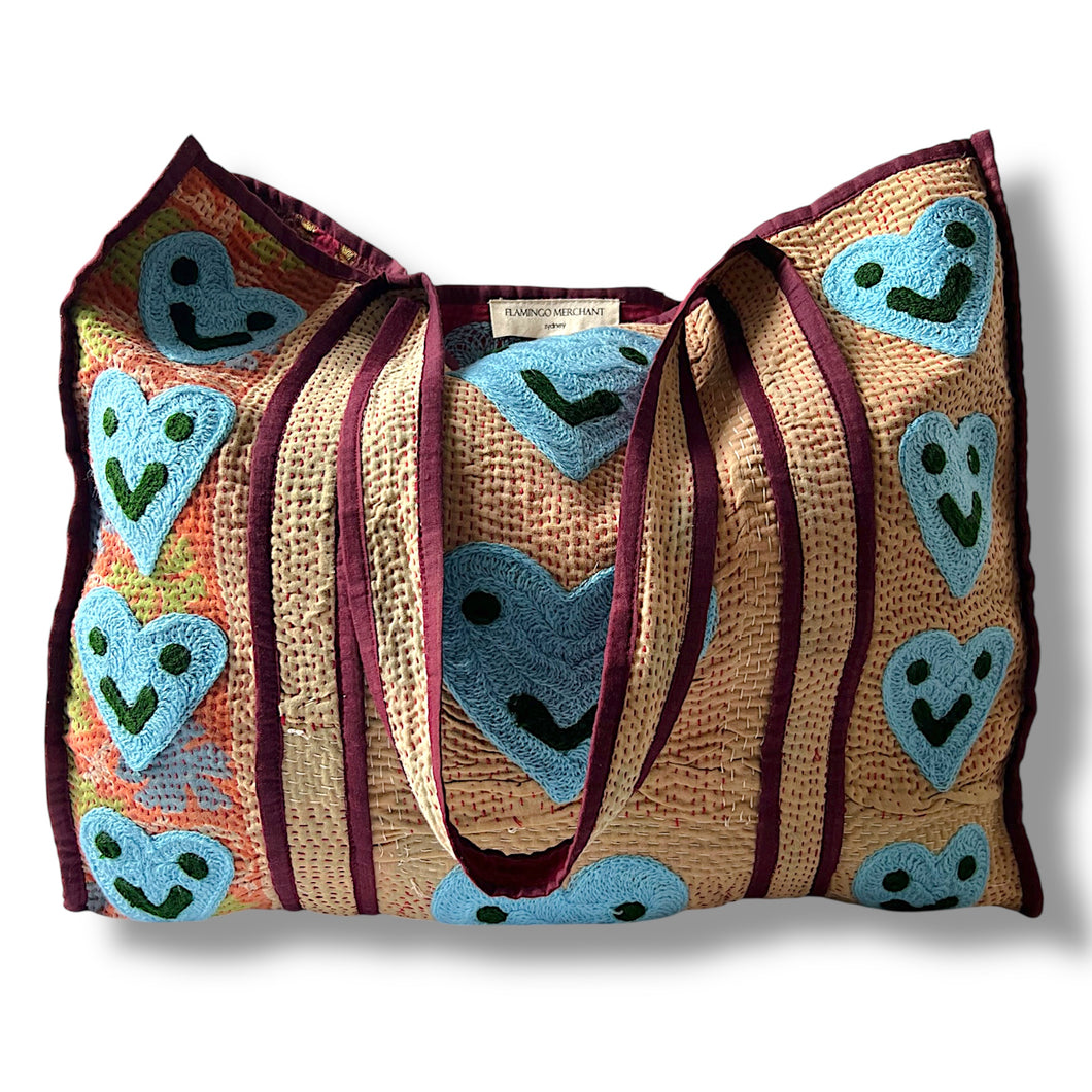 Dharma smiley heart bag