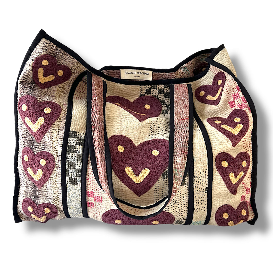 Dharma smiley heart bag