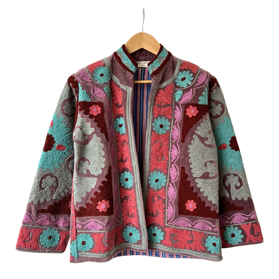 Velvet embroidered Suzani jacket