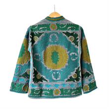 Load image into Gallery viewer, Velvet embroidered Suzani jacket
