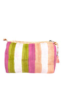 Load image into Gallery viewer, Wood block print wash bag stripe
