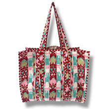 Load image into Gallery viewer, Adeline wood block print bag
