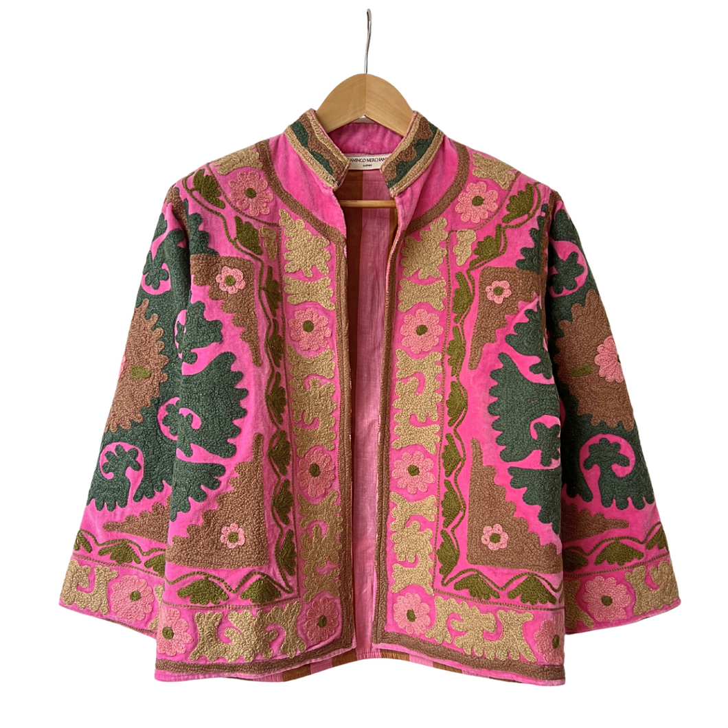 Velvet embroidered Suzani jacket