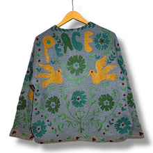 Load image into Gallery viewer, Hemp embroidered peace jacket
