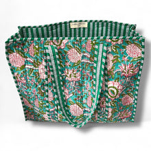 Load image into Gallery viewer, Adeline wood block print bag
